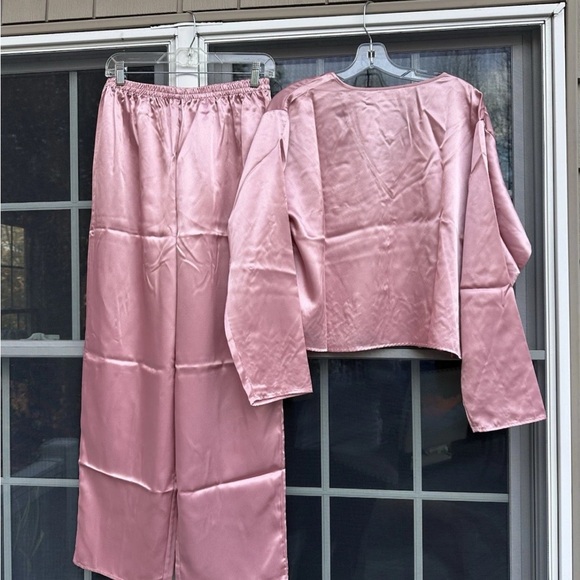 Vintage Victoria’s Secret Gold Label Satin Pajama Set Medium 2 Pc 90s new w/ tag - Picture 5 of 6